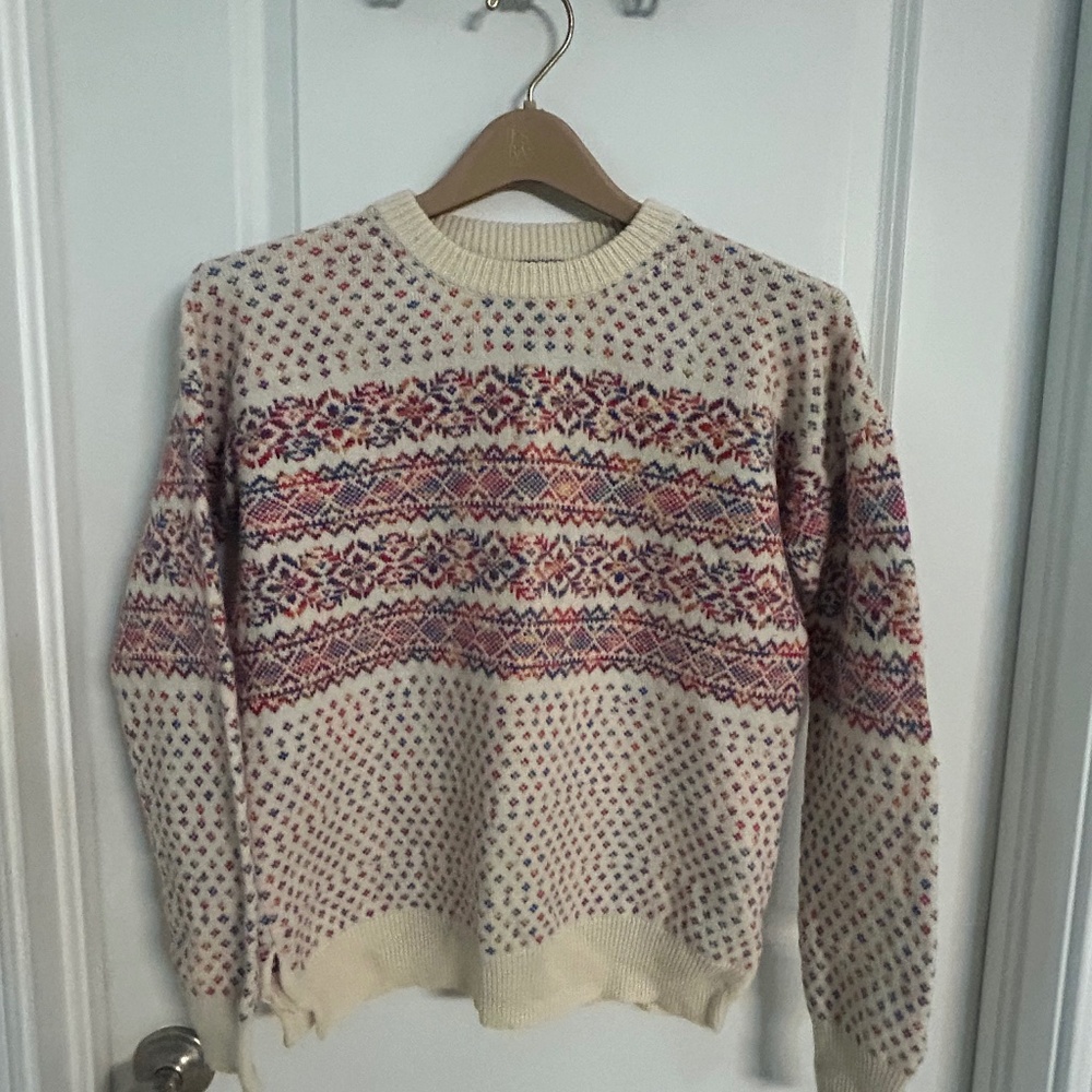 Jcrew Wool Fair Isle Sweater